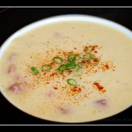 Leek and Potato Soup with Ham