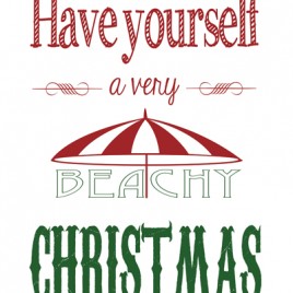 Very Beachy Christmas (Color) – Downloadable Print