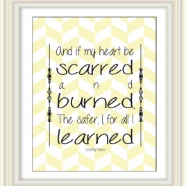 And if My Heart… – Dorothy Parker Quote Downloadable Print