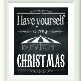 Very Beachy Christmas – Downloadable Print