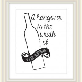 Hangover… – Dorothy Parker Quote Downloadable Print