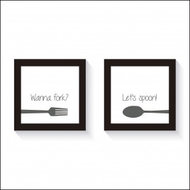 Fork and Spoon Print Set – Downloadable Print