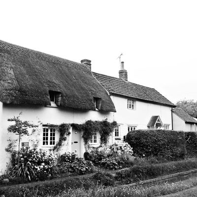 Thatched roof cottage