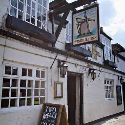 The Windmill has the longest unbroken (alcohol) licence in Stratford.  It's been an alehouse since Shakesperean times. 