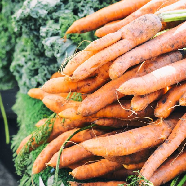 Carrots and kale