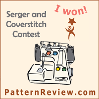 Pattern Review Serger and Coverstitch Contest: I Won!